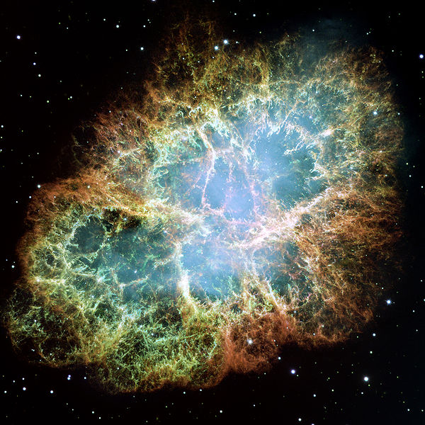 Nébuleuse du crabe, vestige d'une supernova